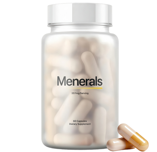 Menerals Mens Multivitamin, Trace Mineral Supplement with Fulvic Acid 60Ct